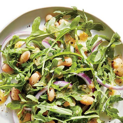 Cannellini Bean Salad with  Rocket & Parsley Dressing